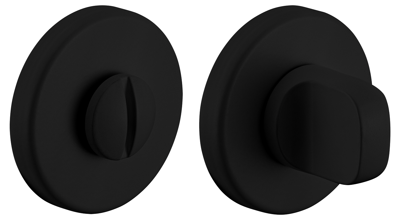 Завертка сантехническая LUX-WC-R5 NERO-ST, цвет - черный soft-touch фото купить Алматы (Алма-Ата)
