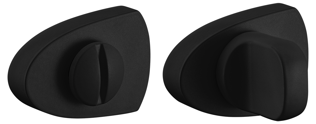 Завертка сантехническая LUX-WC-UN NERO-ST цвет - черный soft-touch фото купить Алматы (Алма-Ата)