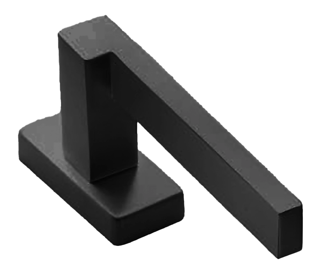 Ручка оконная STONE W1 NERO, цвет - черный фото 2 Ручка оконная STONE W1 NERO, цвет - черный фото купить в Алматы