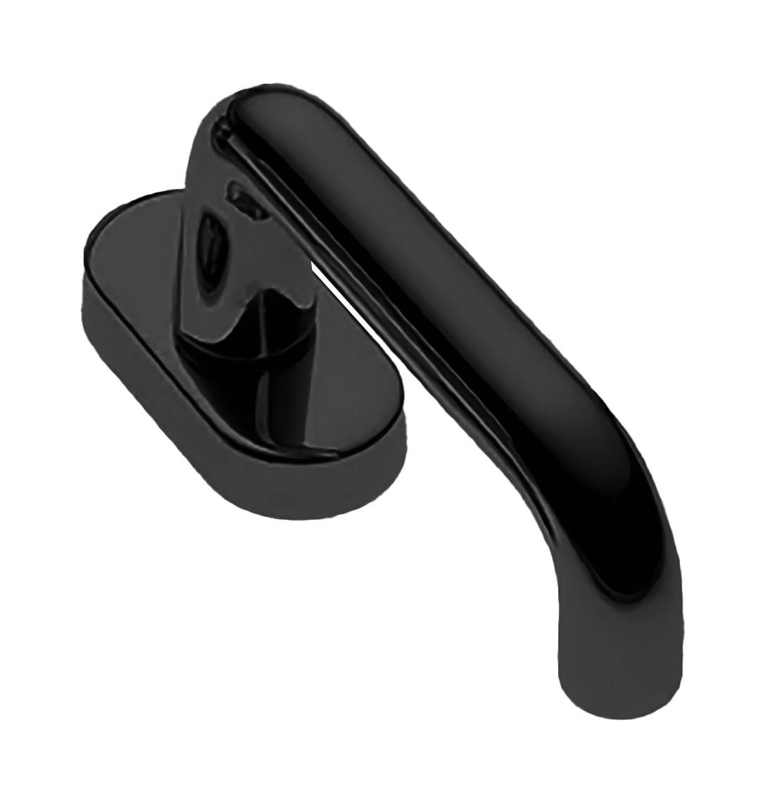 Ручка оконная IRIS W1 NERO, цвет - черный фото купить Алматы (Алма-Ата)