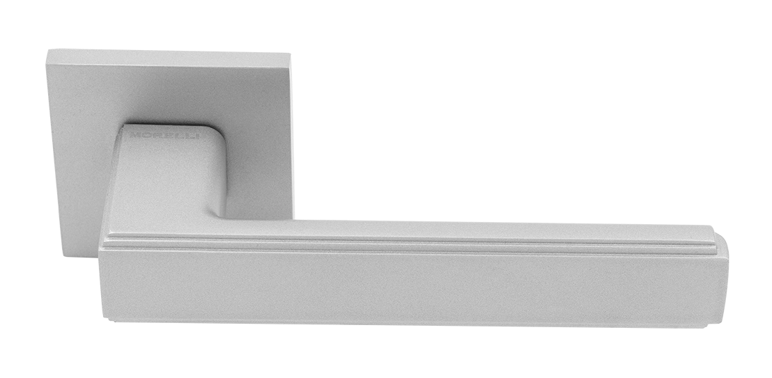 Ручка дверная MH-64-S6 ASC STEPS на квадратной розетке 6 мм, цвет анодированный матовый хром фото купить Алматы (Алма-Ата)