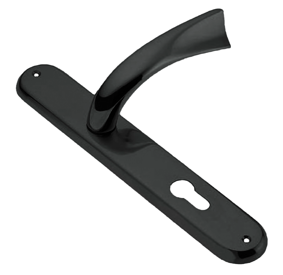 Ручка дверная на планке TENDER PL NIN, цвет черный никель, латунь фото купить в Алматы