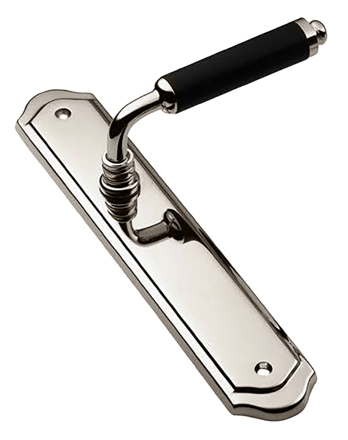 Ручка дверная на планке RIVA PL NIK, цвет никель, латунь фото купить в Алматы