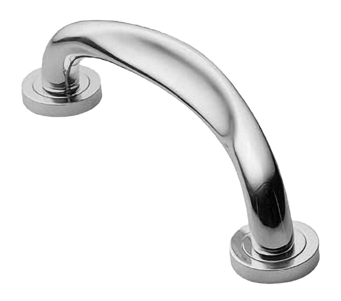 Ручка-скоба дверная RAFT PH CRO на круглой розетке, цвет хром, латунь фото купить в Алматы