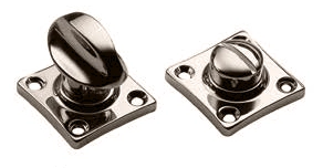 LUX-WC-RIVA NIK, завертка сантехническая на квадратной розетке для ручки RIVA, цвет - никель фото купить в Алматы