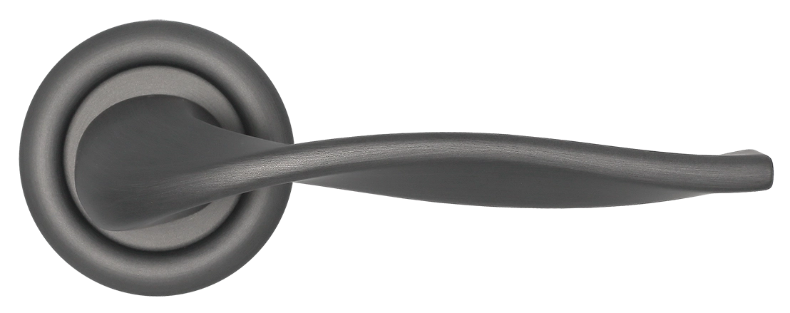 Ручка дверная SKYSCRAPER R7 SST на круглой розетке, цвет Летняя гроза/Summer Storm фото купить в Алматы