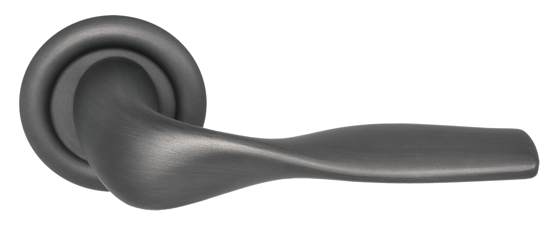 Ручка дверная LVB R7 SST на круглой розетке, цвет Летняя гроза/Summer Storm фото купить Алматы (Алма-Ата)