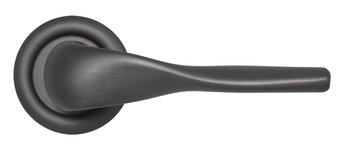 Ручка дверная LVB R7 SST на круглой розетке, цвет Летняя гроза/Summer Storm фото купить в Алматы