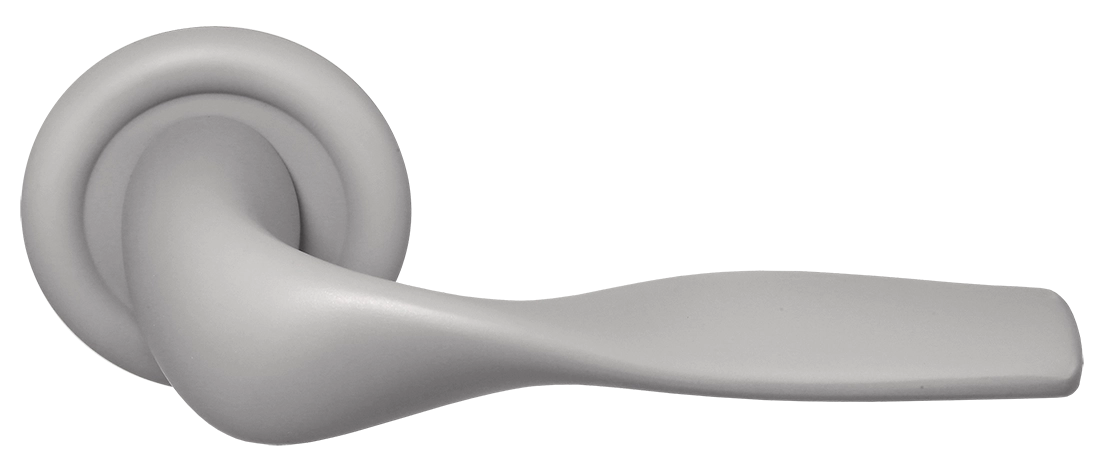 Ручка дверная LVB R7 SMI на круглой розетке, цвет Весенняя дымка/Spring Mist фото купить Алматы (Алма-Ата)