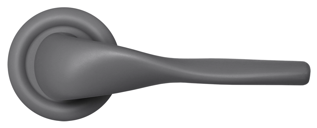 Ручка дверная LVB R7 SSW на круглой розетке, цвет Стокгольмский снегопад/Stockholm Snowfall фото купить в Алматы