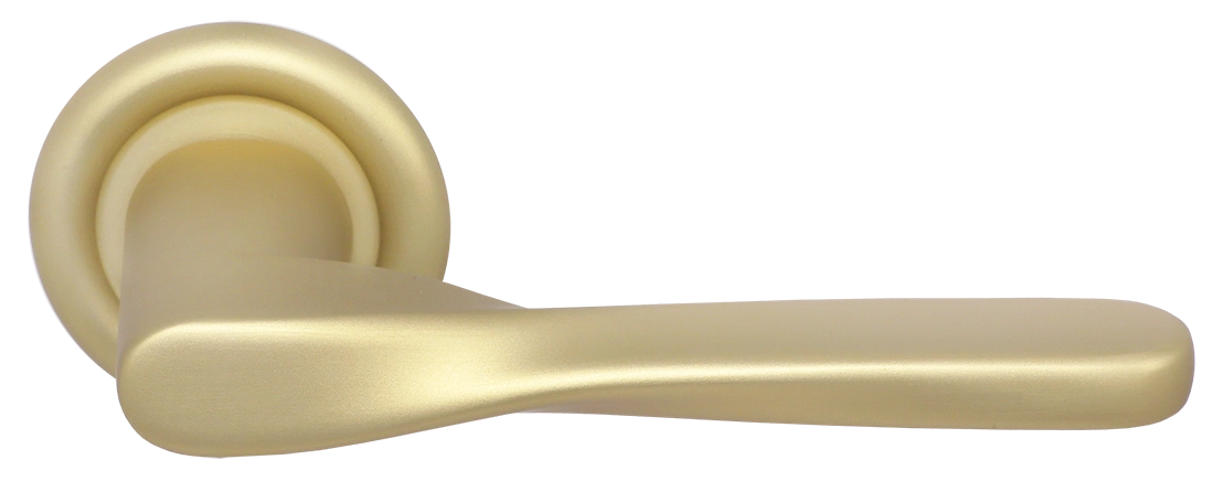 Ручка дверная THE OLYMPICS R7 AH на круглой розетке, цвет Осенний мёд/Autumn Honey фото купить Алматы (Алма-Ата)