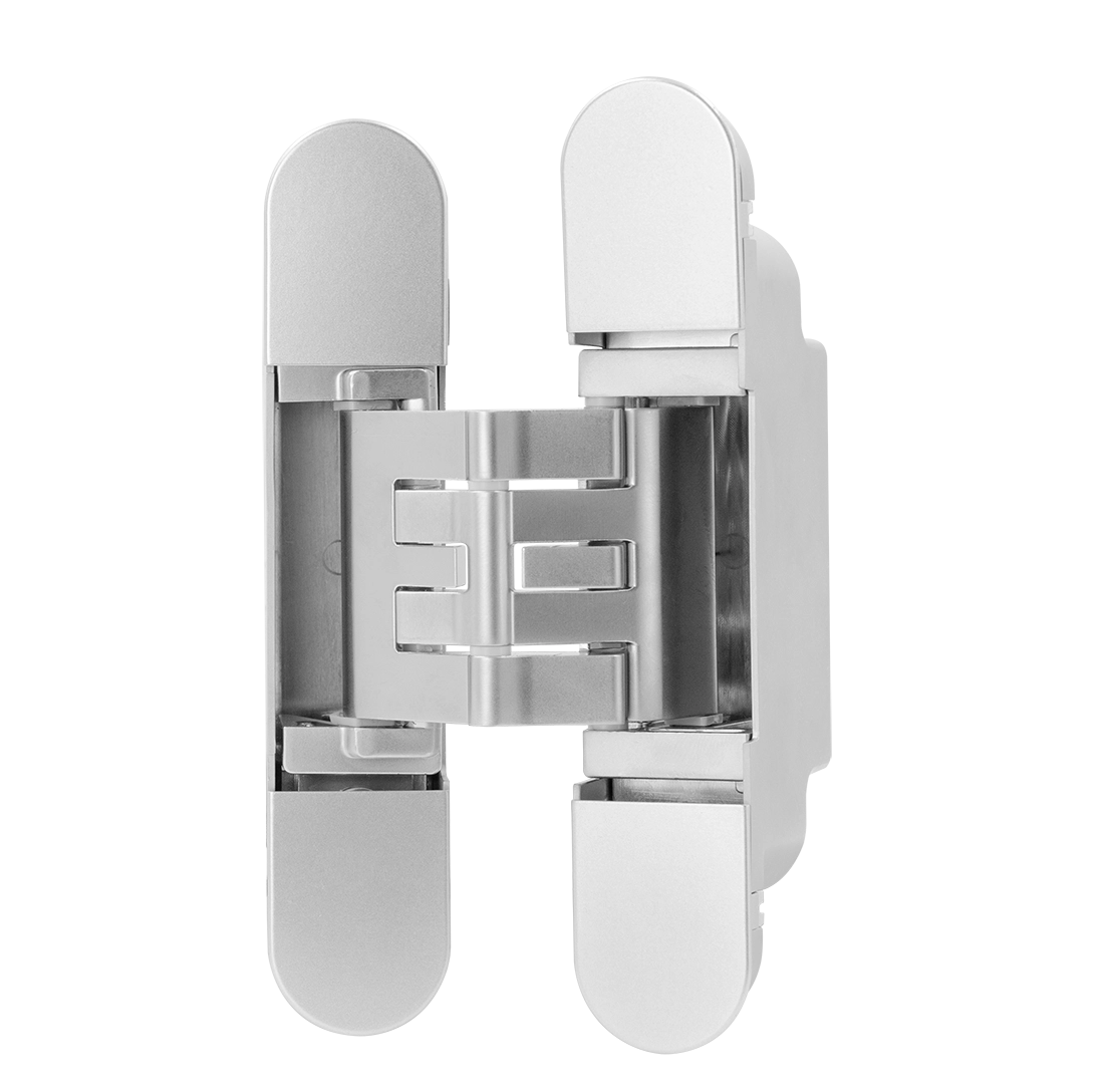 Петля скрытая CH-01 SC врезная с 3D-регулировкой вес полотна до 60 кг, цвет матовый хром фото купить в Алматы