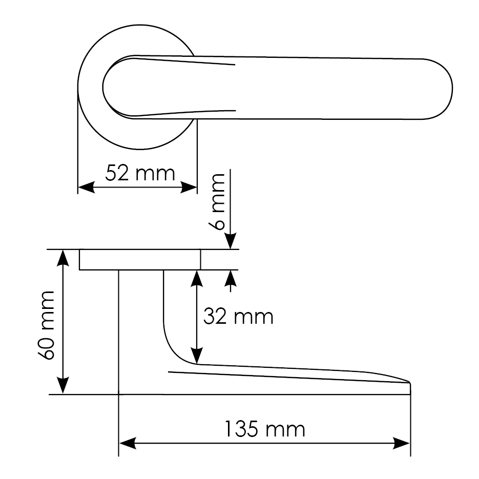 Комплект дверных ручек MH-59-R6 BL + завертка сантехническая MH-WC-R6 BL + защёлка бесшумная M1895 BL + петли врезные универсальные MSN 100X70X2.5-4BB BL (2шт), цвет черный фото купить в Алматы
