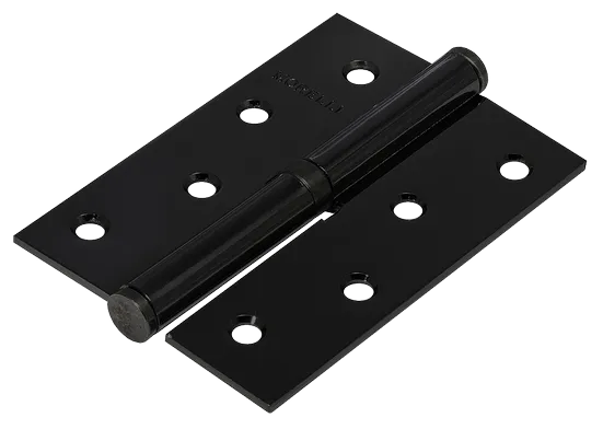 Петля карточная разъемная MSND 100X70X2.5 BL L с подшипником стальная левая, врезная цвет черный фото купить Алматы (Алма-Ата)