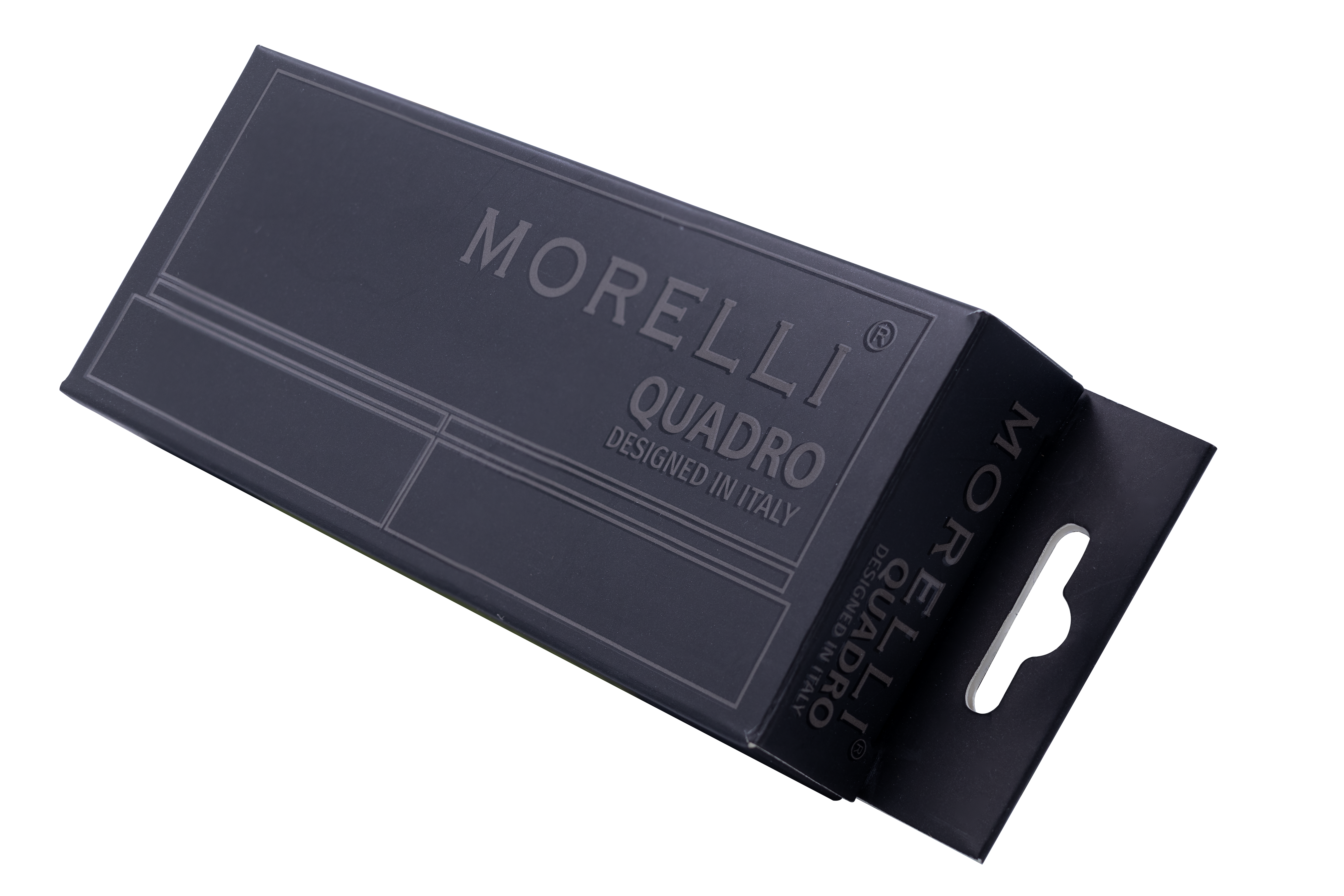 Петля алюминиевая QUADRO-1 BL без врезки на квадратной оси, цвет черный фото morelli Алматы (Алма-Ата)
