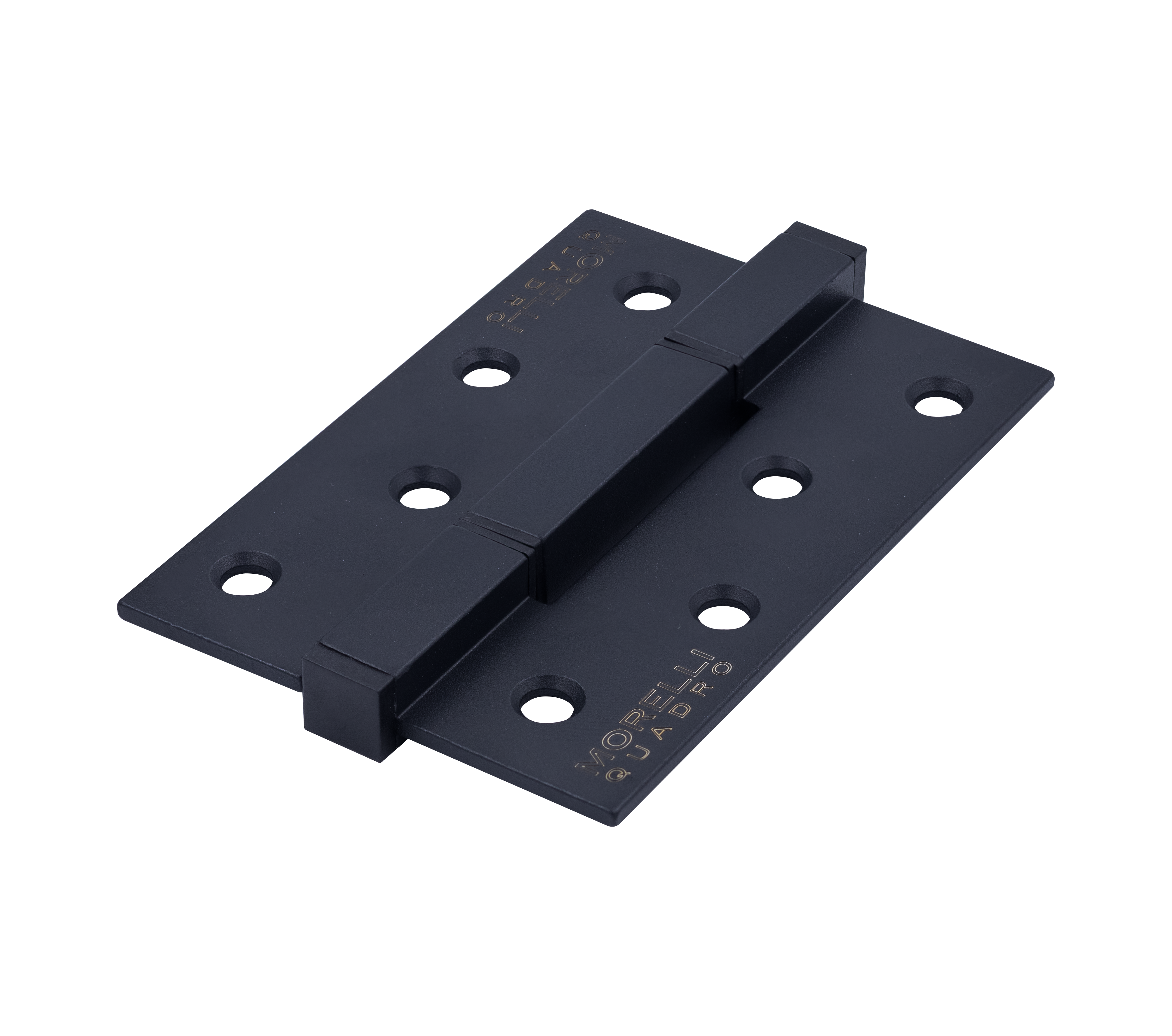 Петля алюминиевая QUADRO-2 BL без врезки на квадратной оси, цвет черный фото купить Алматы (Алма-Ата)