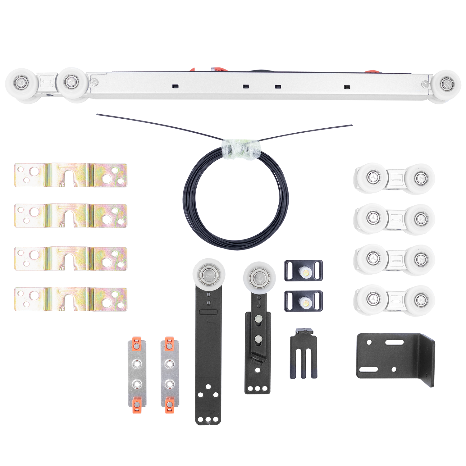 SET-TS 3+1, комплект системы TS для раздвижных дверей на 4 полотна (3 подвижных и 1 стационарное) фото купить Алматы (Алма-Ата)