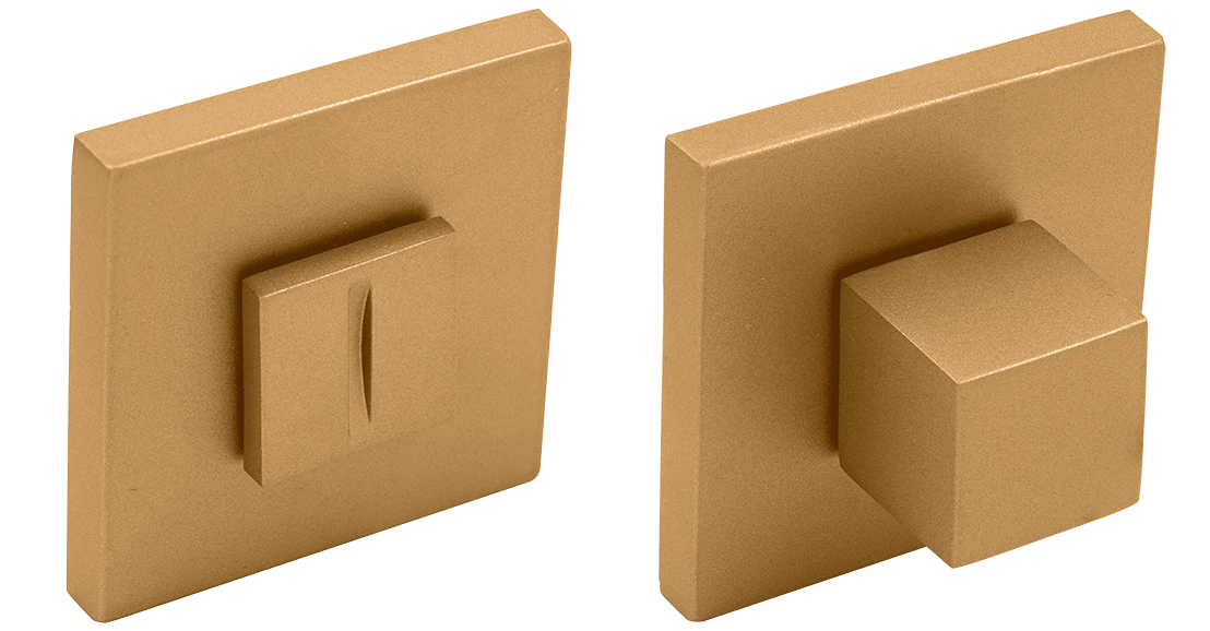 Завертка сантехническая MH-WC-S6 FTG на квадратной розетке 6мм цвет матовое итальянское золото фото купить Алматы (Алма-Ата)