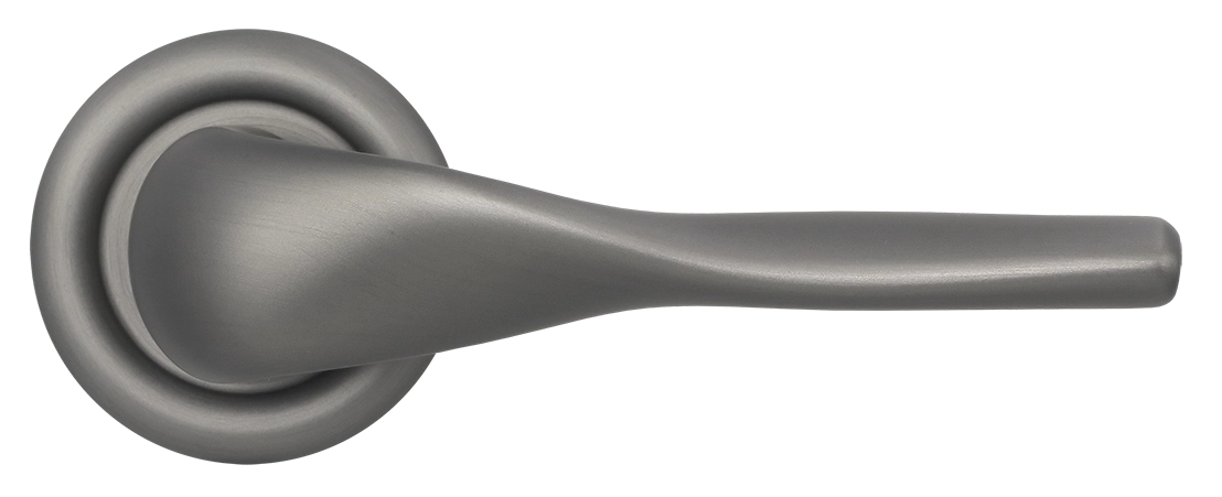 Ручка дверная LVB R7 WF на круглой розетке, цвет Зимняя стужа/Winter Frost фото купить в Алматы