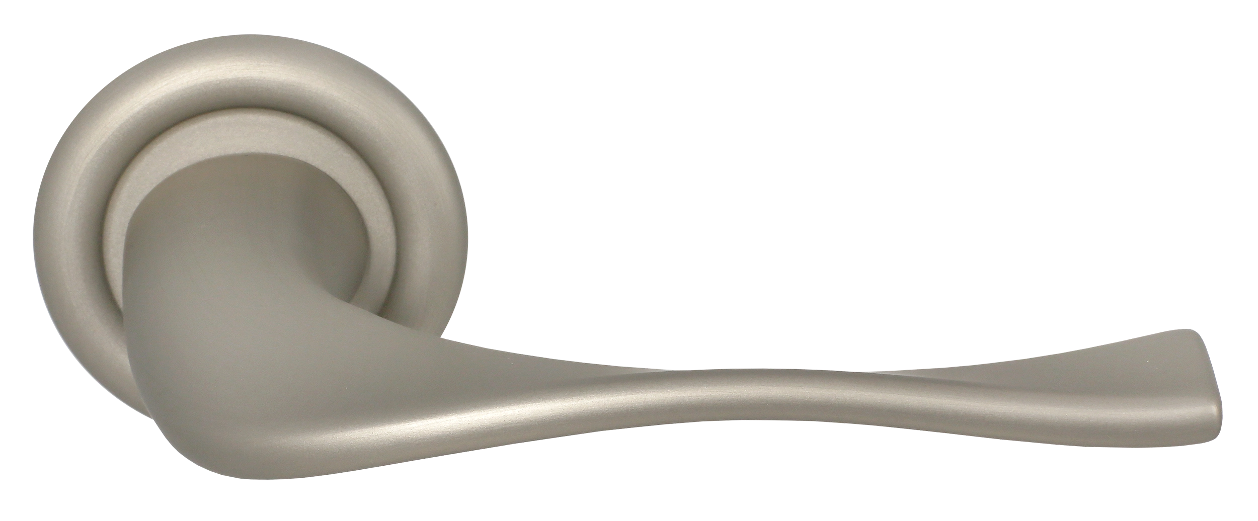 Ручка дверная SKYSCRAPER R7 SMI на круглой розетке, цвет Весенняя дымка/Spring Mist фото купить Алматы (Алма-Ата)