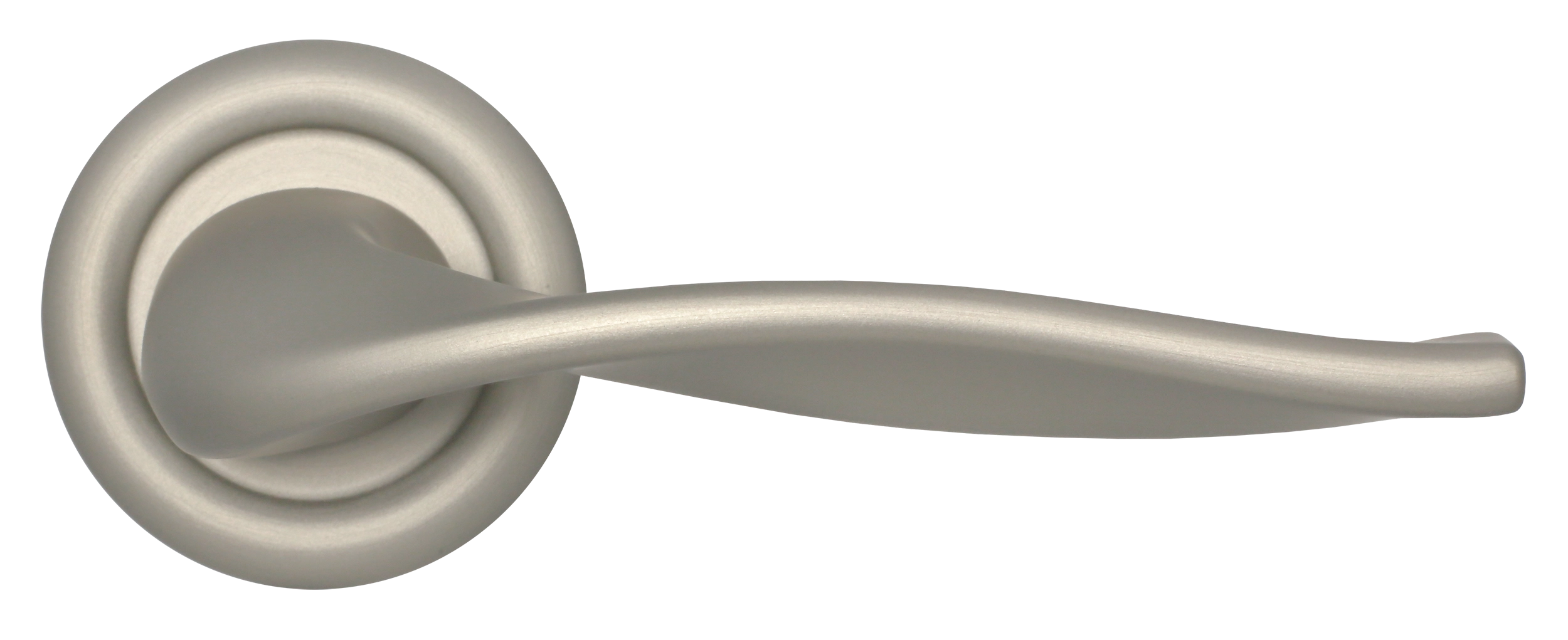 Ручка дверная SKYSCRAPER R7 SMI на круглой розетке, цвет Весенняя дымка/Spring Mist фото купить в Алматы