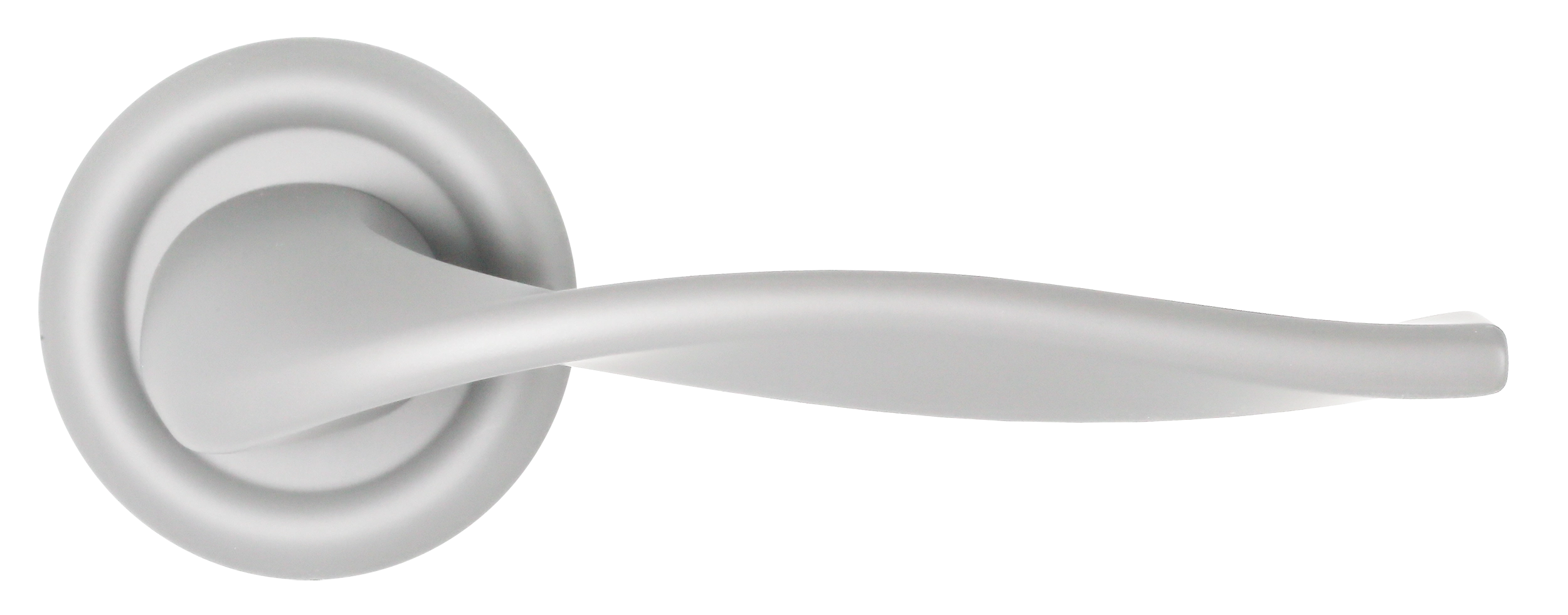 Ручка дверная SKYSCRAPER R7 SSW на круглой розетке, цвет Стокгольмский снегопад/Stockholm Snowfall фото купить в Алматы