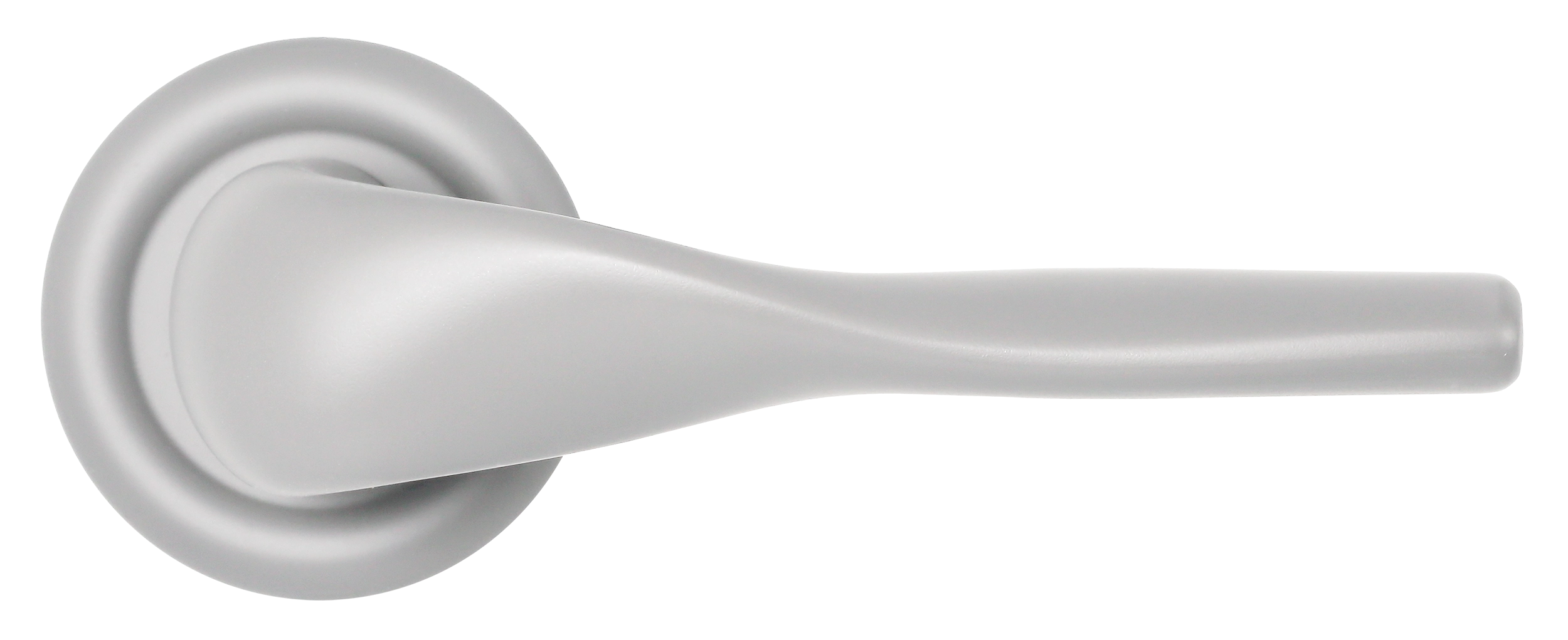 Ручка дверная LVB R7 SSW на круглой розетке, цвет Стокгольмский снегопад/Stockholm Snowfall фото купить в Алматы