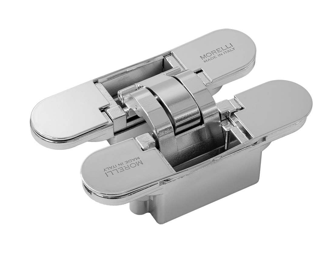 Петля скрытая HH-20 PC, врезная с 3D-регулировкой, вес полотна до 60 кг цвет хром фото купить Алматы