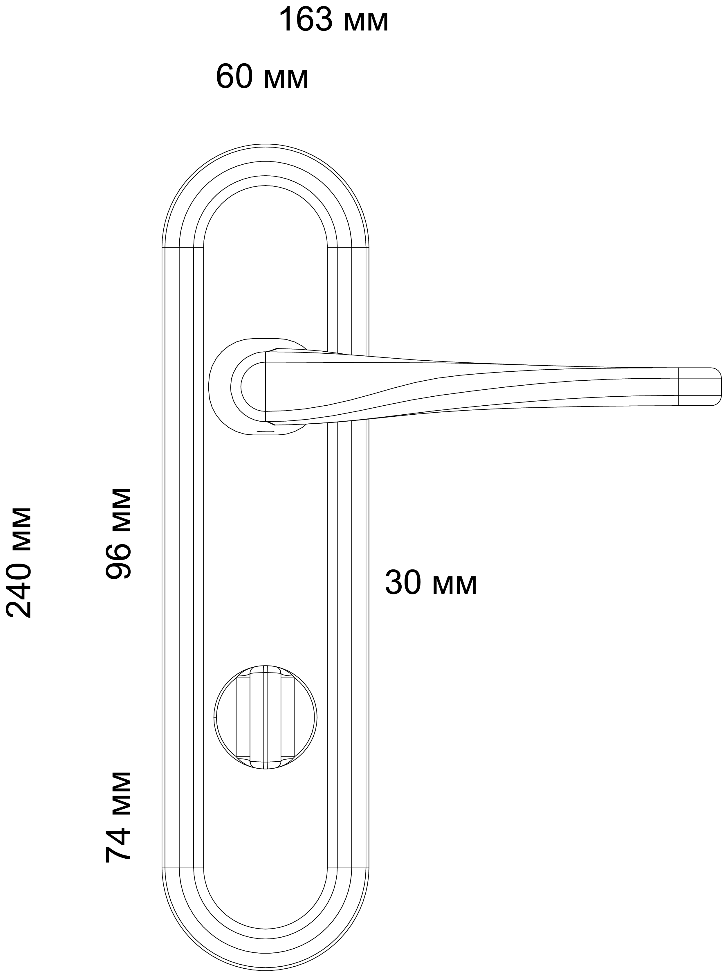 Ручка дверная THE OLYMPICS PLR WF на планке, цвет Зимняя стужа/Winter Frost фото фурнитура Алматы (Алма-Ата)