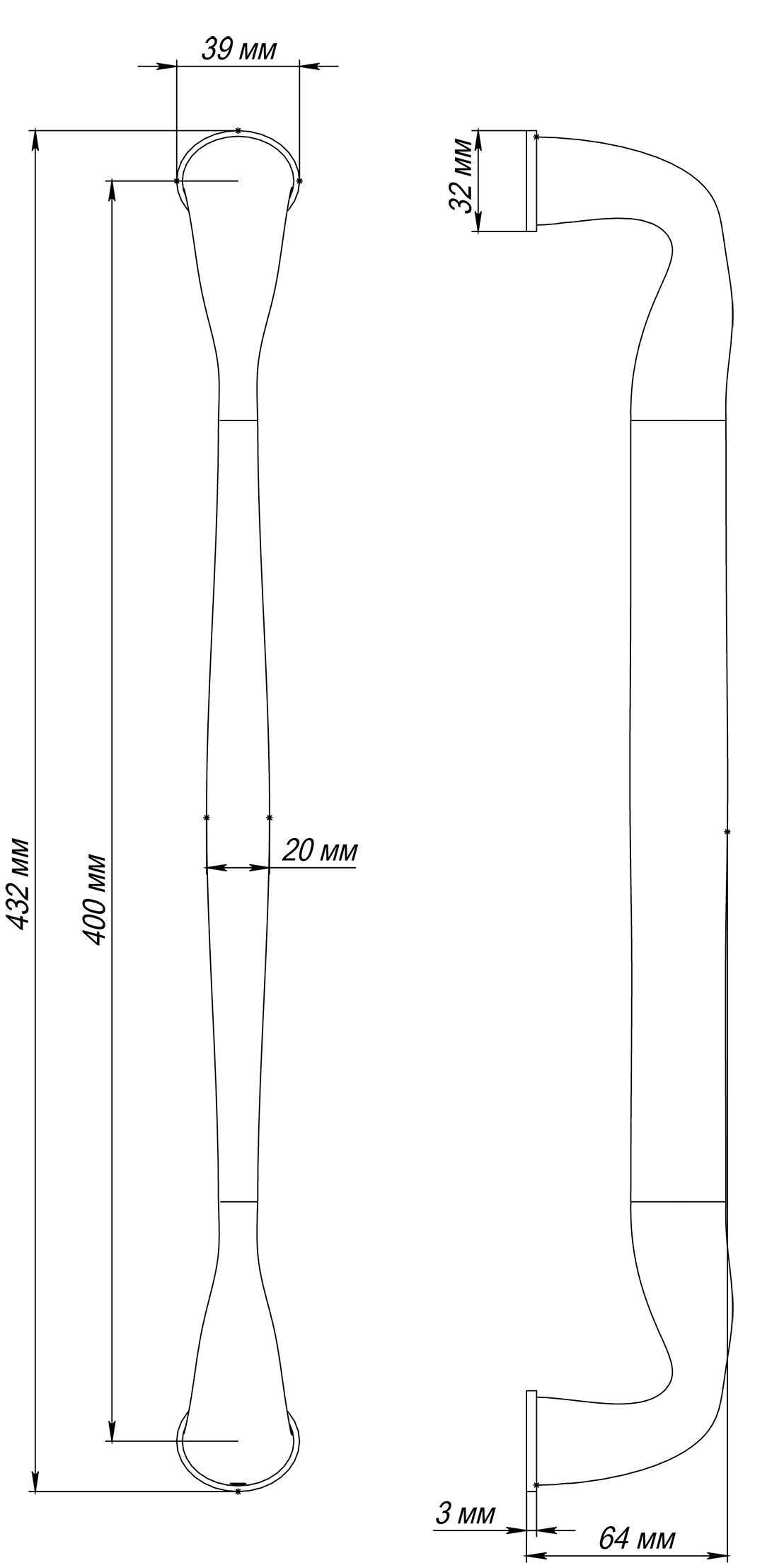 Ручка-скоба LVB PH SST, цвет Летняя гроза/Summer Storm фото купить в Алматы