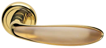 MURANO R4 OTL/AMBRA, ручка дверная, цвет -  золото/янтарь