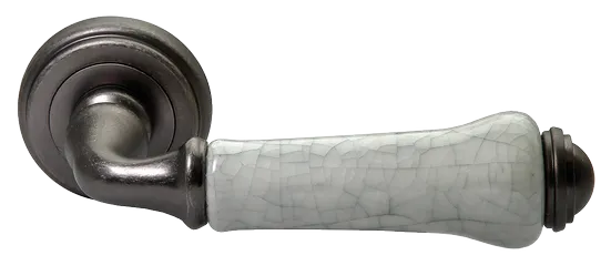 UMBERTO, ручка дверная MH-41-CLASSIC OMS/GR, цвет - старое мат.серебро/серый фото купить Астана