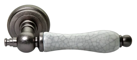 MART, ручка дверная MH-42-CLASSIC OMS/GR, цвет - старое мат.серебро/серый фото купить Астана