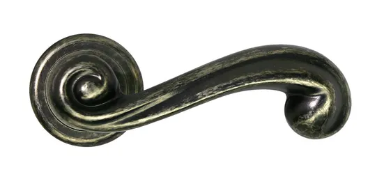 PLAZA, ручка дверная CC-1 FEA, цвет - состаренное серебро фото купить в Астане