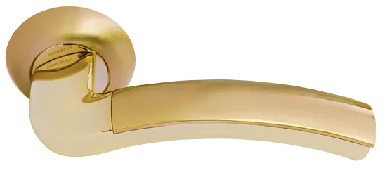 ПАЛАЦЦО, ручка дверная MH-02 SG/GP, цвет - мат.золото/золото фото купить Астана