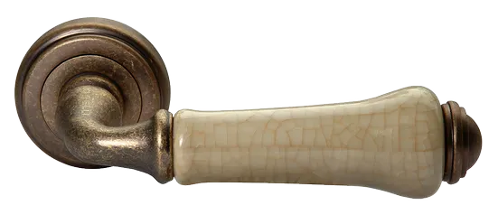 UMBERTO, ручка дверная MH-41-CLASSIC OMB/CH, цвет-старая мат.бронза/шампань фото купить Астана