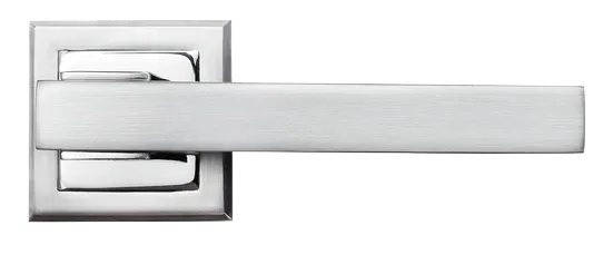PIQUADRO, ручка дверная MH-37 SC/CP-S, на квадратной накладке, цвет - мат.хром/хром фото купить в Астане