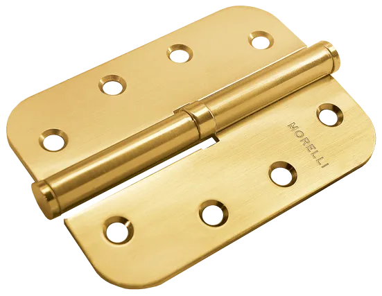 MSD-C 100X70X2.5 SG L, петля стальная скругленная левая без коронки, цвет - мат.золото фото купить Астана