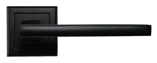 PANTS, ручка дверная на квадратной накладке MH-35 BL-S, цвет - черный фото купить в Астане