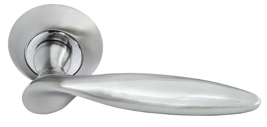 КУПОЛ, ручка дверная MH-09 SN, цвет - белый никель фото купить Астана
