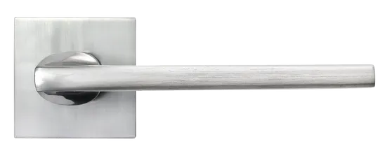 KAFFEE, ручка дверная на квадратной накладке MH-50-S6 SC, цвет - матовый хром фото купить в Астане