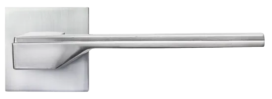 PIERRES, ручка дверная на квадратной накладке MH-49-S6 SC, цвет - матовый хром фото купить в Астане