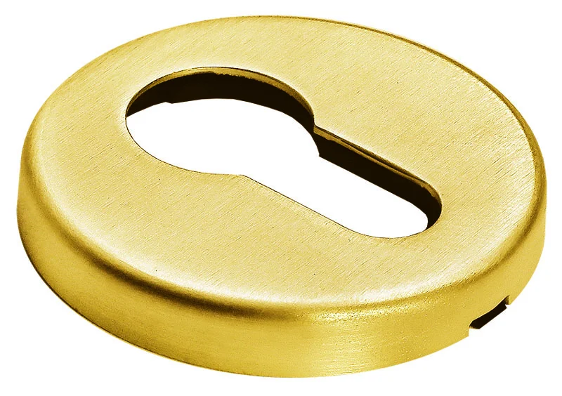 LUX-KH-R5 OSA, накладка на евроцилиндр, цвет - матовое золото фото купить Астана