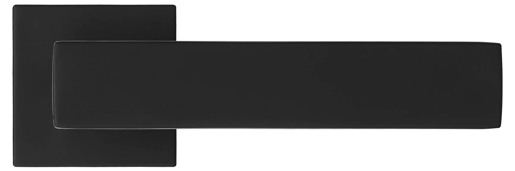 MIRA, ручка дверная на квадратной розетке MH-54-S6 BL, цвет - черный фото #2
