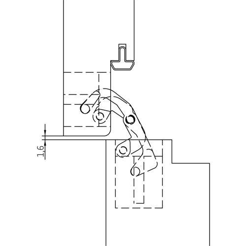 HH-19 B, скрытая петля, цвет - черный фотомореллиАлматы (Алма-Ата)