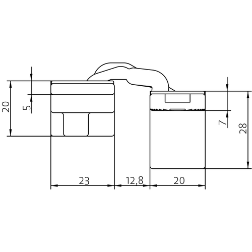 HH-19 B, скрытая петля, цвет - черный фото morelli Алматы (Алма-Ата)