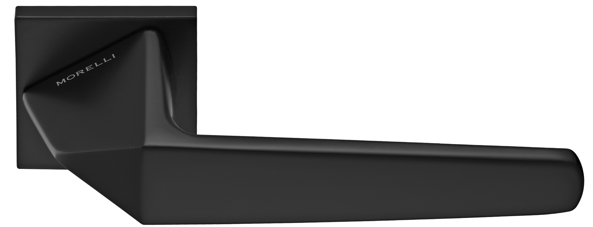 SOUK ручка дверная на квадратной розетке 6 мм, MH-55-S6 BL, цвет - черный фото #1