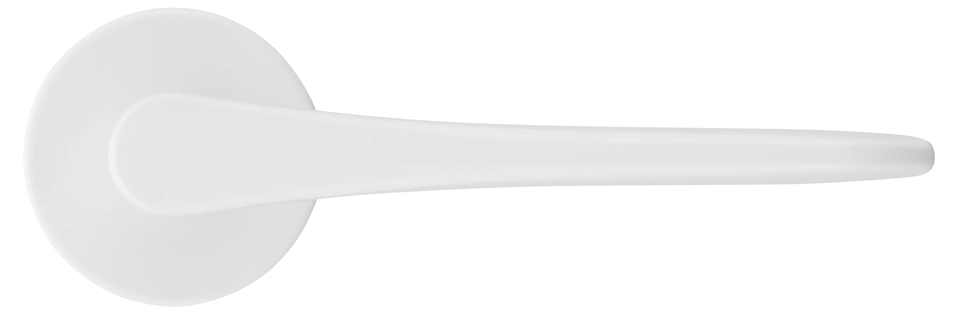 AULA R5 BIA, ручка дверная на розетке 7мм, цвет -  белый фото купить в Астане