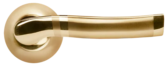 ФОНТАН, ручка дверная MH-04 SG/GP, цвет - мат.золото/золото фото купить в Астане