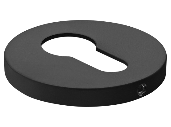 Накладка на ключевой цилиндр, на круглой розетке 6 мм, MH-KH-R6 BL, цвет - чёрный фото купить Астана